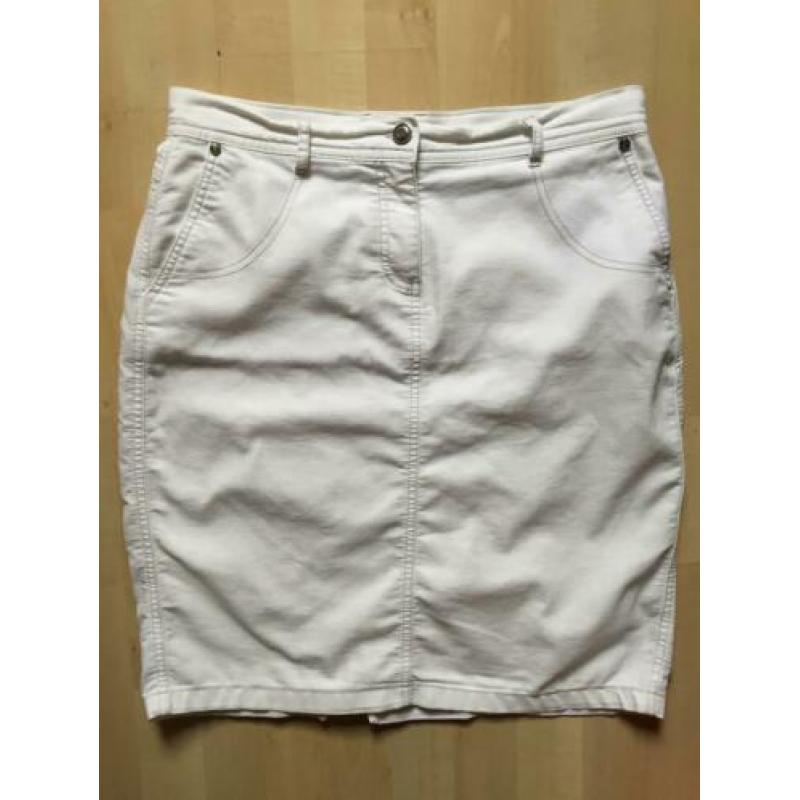 Bonita off white denim rok, maat 40 / M