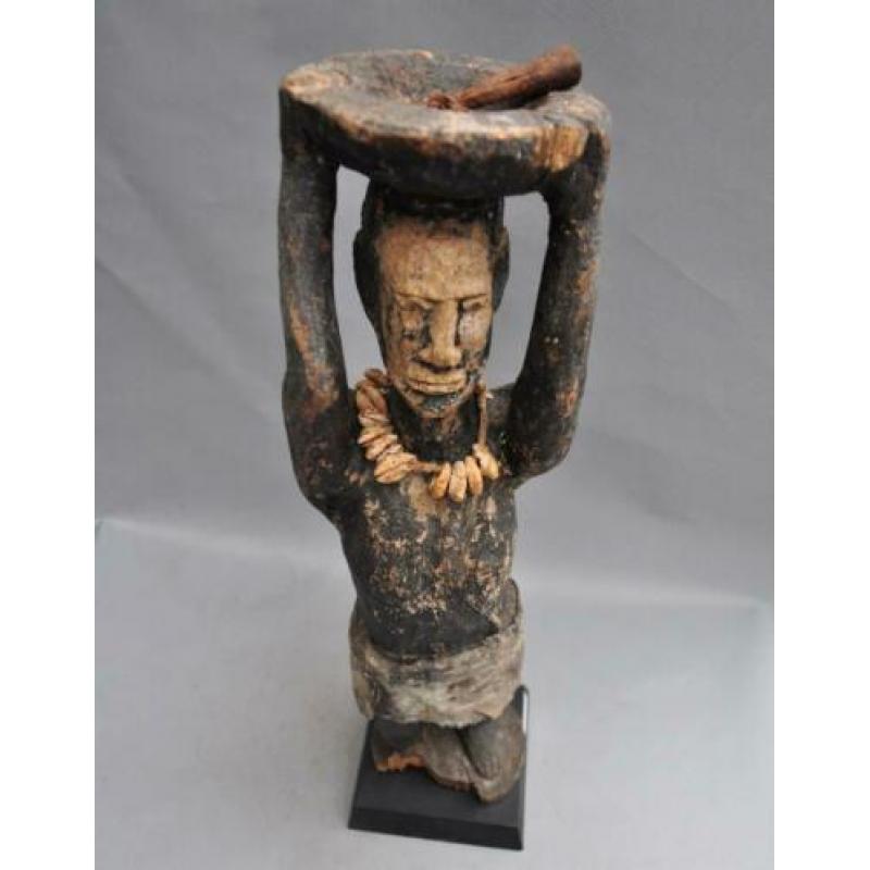 Oud tribaal altaar offerbeeld vd IBO stam, Nigeria, ca.1970