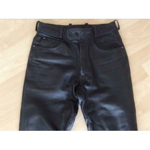 HEIN GERICKE motorbroek LEER zwart Maat 48
