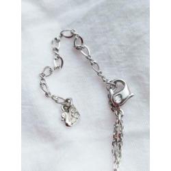 Swarovski kristallen ketting, paars en groen, nieuw