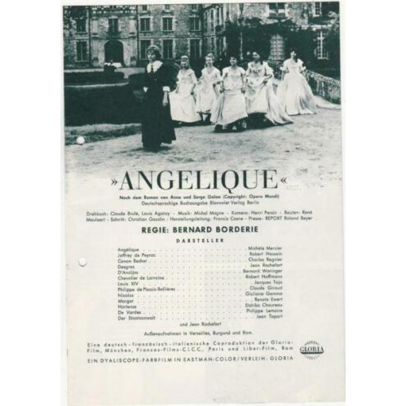 Filmprogramma: "Angélique", Michèle Mercier & Robert Hossein