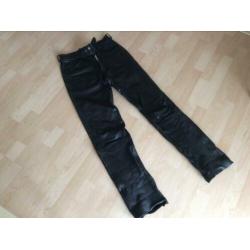 HEIN GERICKE motorbroek LEER zwart Maat 48