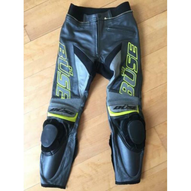 Leren motorbroek