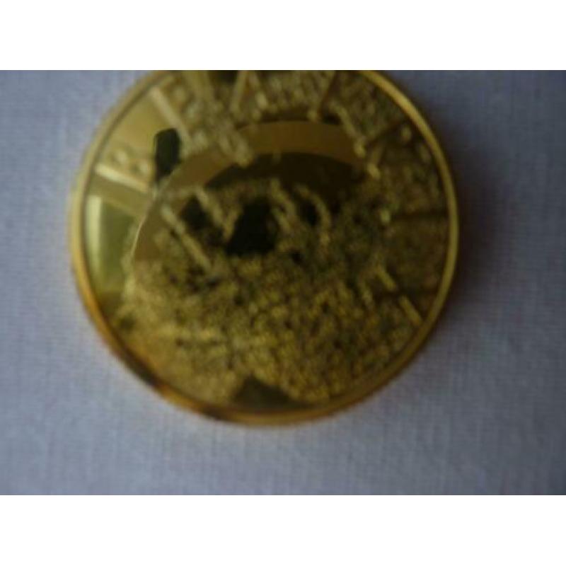 Vincent vergulde 5 euro 2003 herdenkingsmunt doosje capsule
