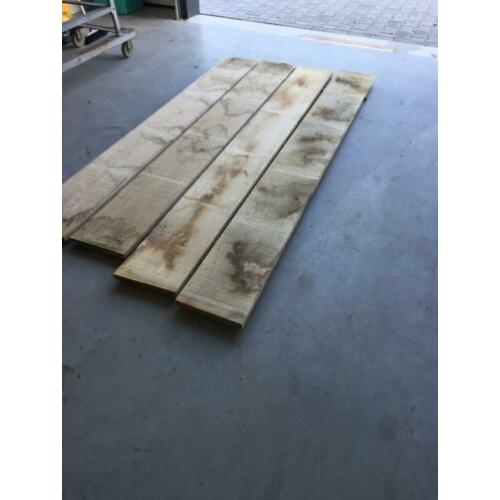 robuuste droge eiken planken 28mm dik, tot 40cm breed