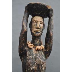 Oud tribaal altaar offerbeeld vd IBO stam, Nigeria, ca.1970