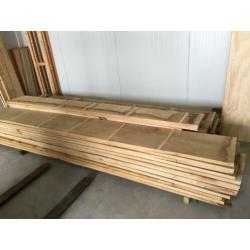 robuuste droge eiken planken 28mm dik, tot 40cm breed