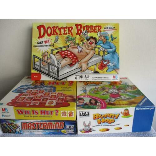 4 Spellen! Wie is HET* Dokter Bibber* Bunny Hop* Mastermind*