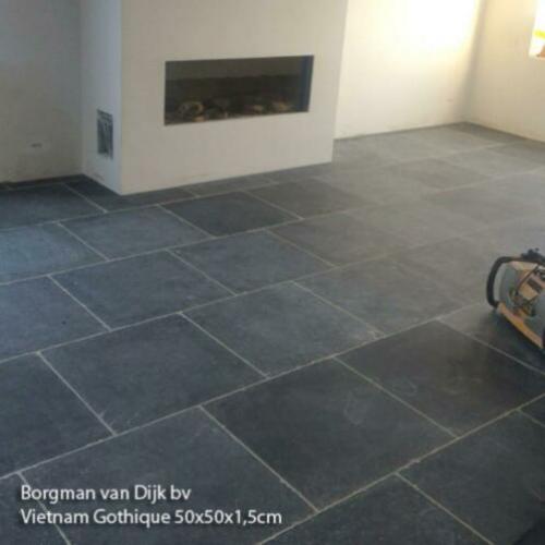 landelijke woonvloer Vietnamees hardsteen Anticato 50x50 cm
