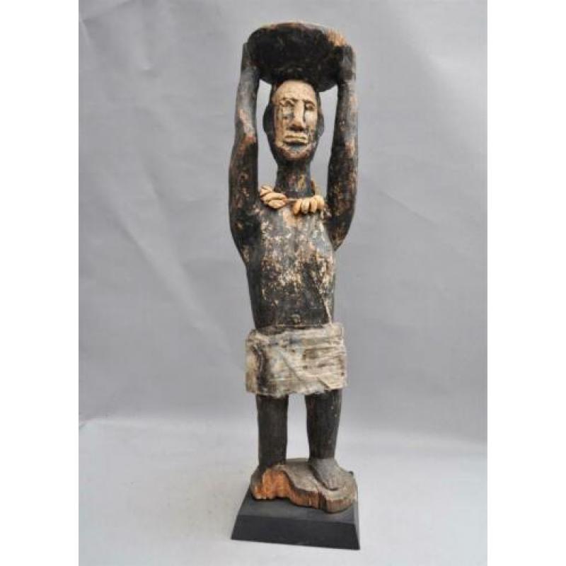 Oud tribaal altaar offerbeeld vd IBO stam, Nigeria, ca.1970