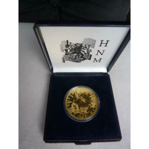 Vincent vergulde 5 euro 2003 herdenkingsmunt doosje capsule
