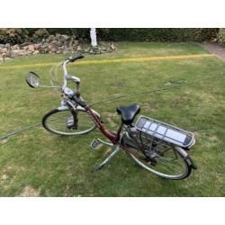 Gazelle orange elektrische fiets met zgan accu