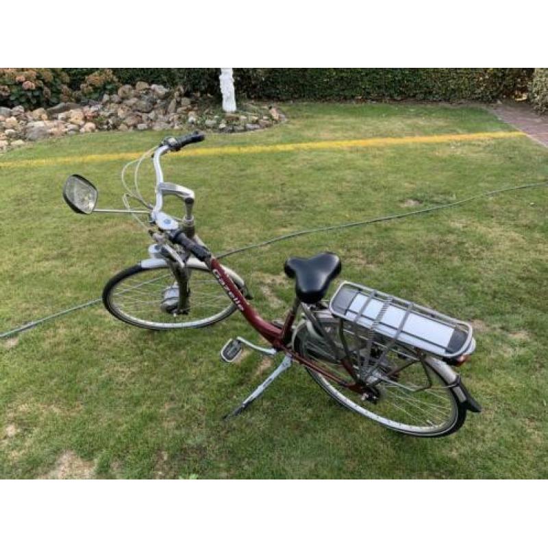 Gazelle orange elektrische fiets met zgan accu