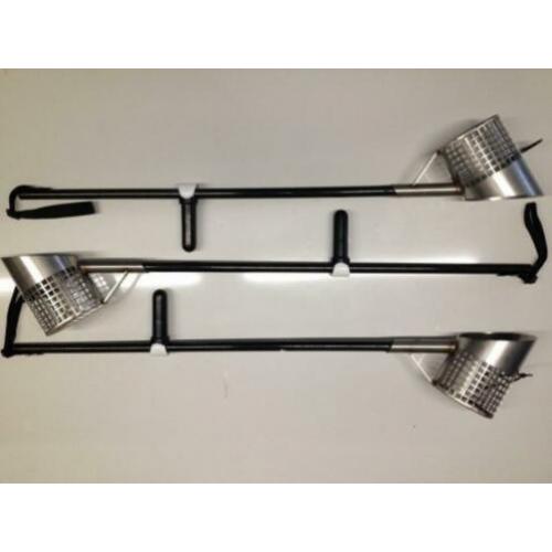 Schep Strand zeef RVS/Carbon115 cm. 920 Gr. Metaaldetector