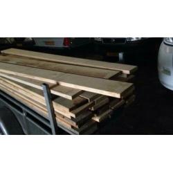 robuuste droge eiken planken 28mm dik, tot 40cm breed