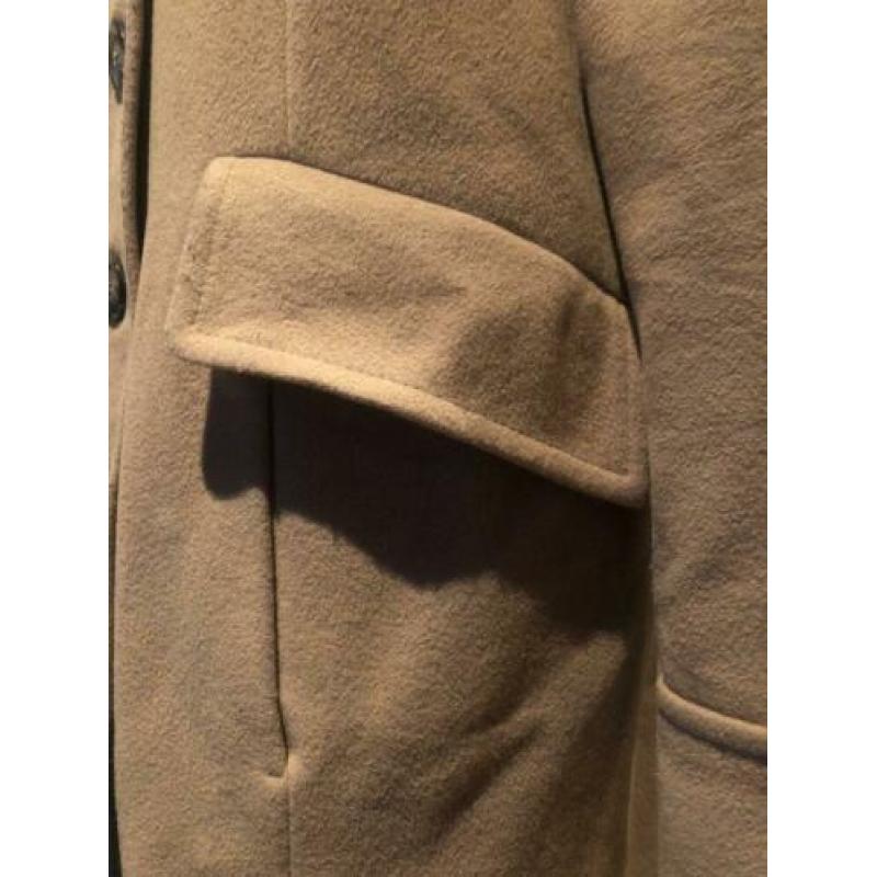 Damo Camel bruine jas coat wol cashmere mt 44
