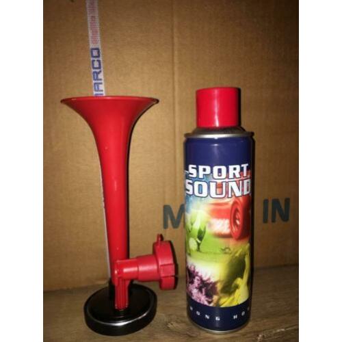 Doos met 24 luchthoorn/ stadion toeters te koop