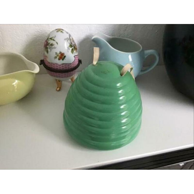 Retro houder voor wol kleur groen