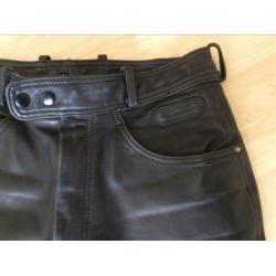 HEIN GERICKE motorbroek LEER zwart Maat 48