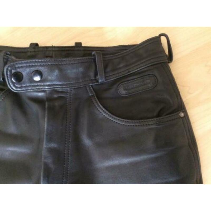 HEIN GERICKE motorbroek LEER zwart Maat 48