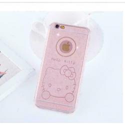 Glitter siliconen Hello Kitty hoesje Iphone 6 6 Plus