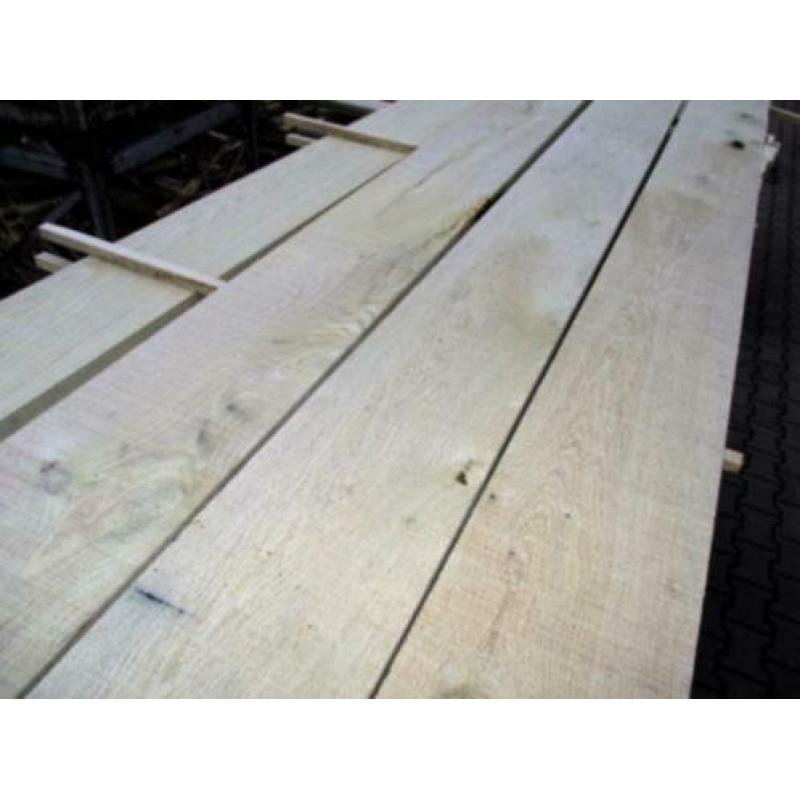 robuuste droge eiken planken 28mm dik, tot 40cm breed