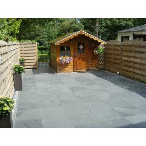 landelijke terrastegels Mustang leisteen 60x60x2,5 cm