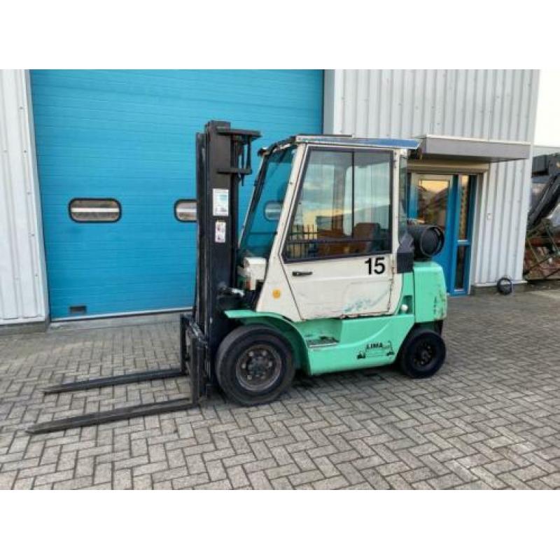 Mitsubishi Heftruck, LPG, 2,5 ton, Cabine (bj 1997)