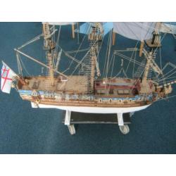 Scheepsmodel-Modelschip. HMY ROYAL CAROLINE.