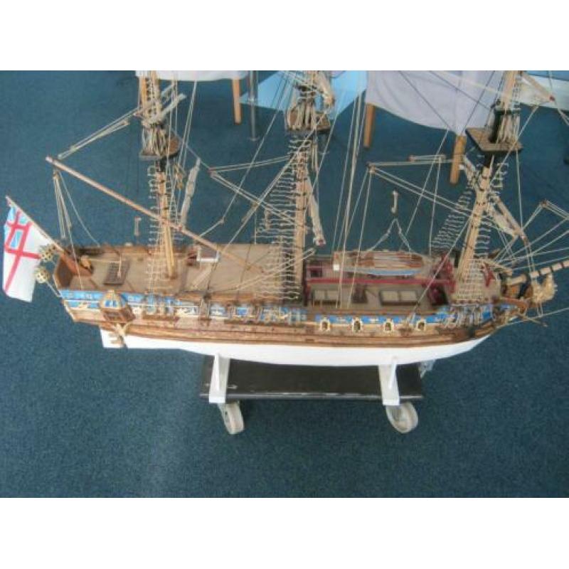 Scheepsmodel-Modelschip. HMY ROYAL CAROLINE.