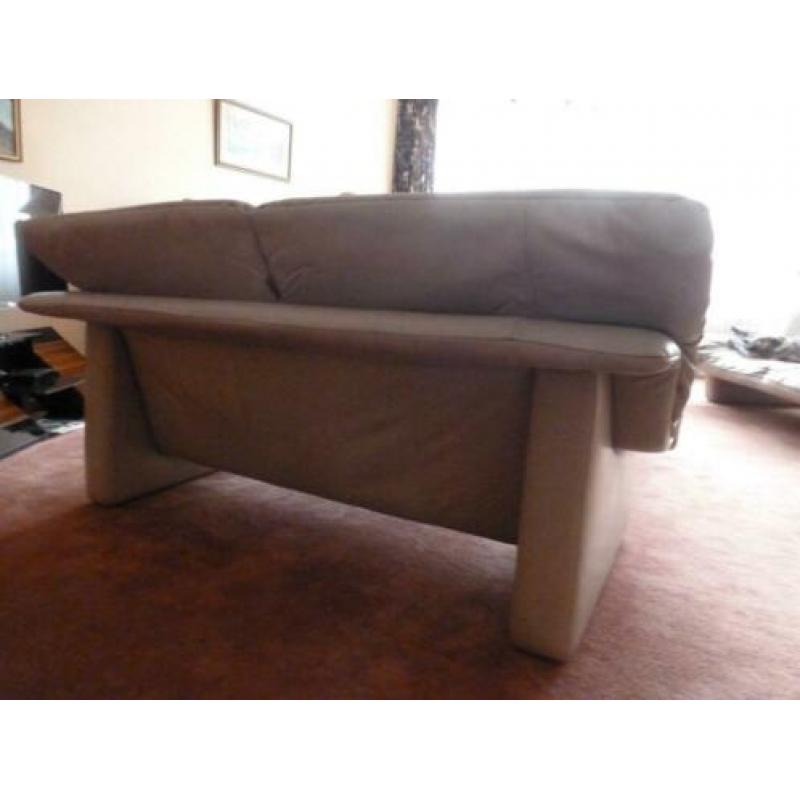 ROLF BENZ 2 zitsbank +fauteuil - licht beige kleur - t.e.a.b
