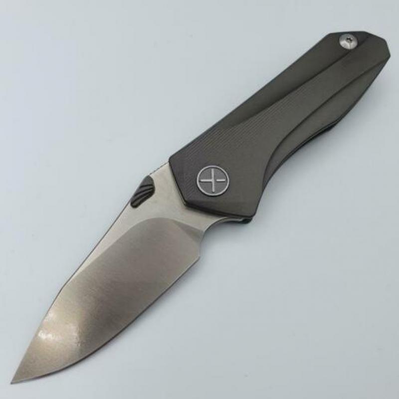 Custom Titanium D2 Staal Collector Item Heren zakmes