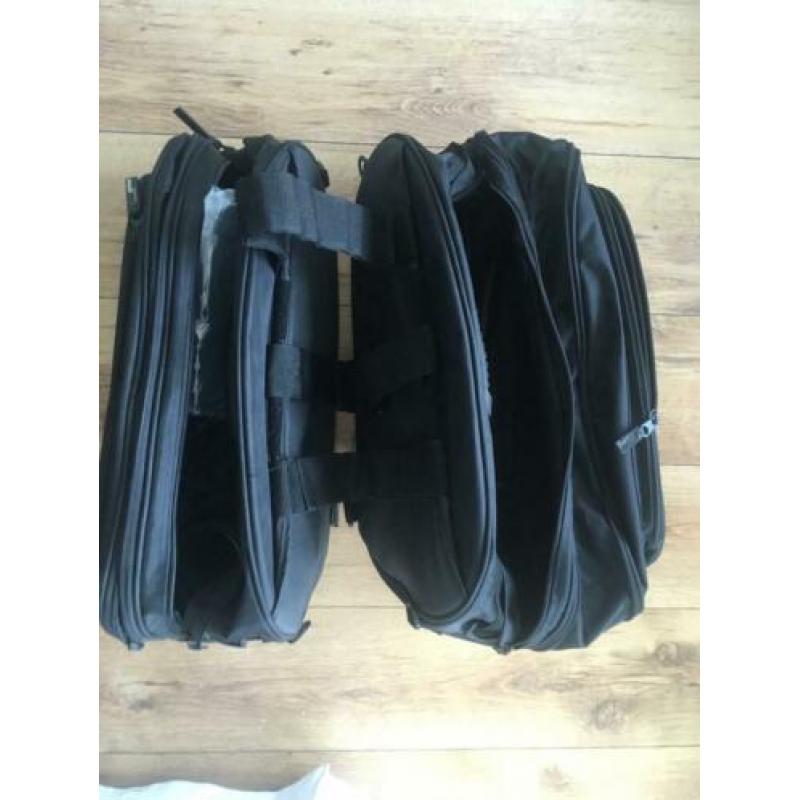 Motor zijkoffers van textiel