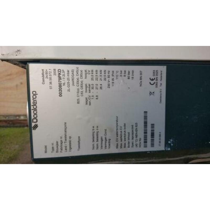 Daalderop combifort 24 /80 + CV ketel