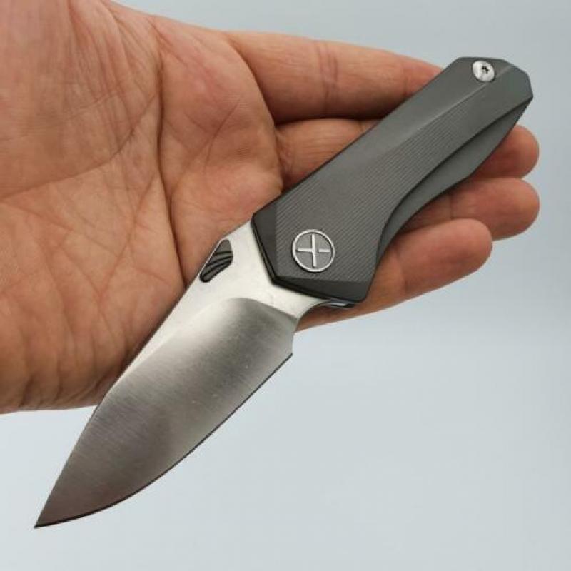 Custom Titanium D2 Staal Collector Item Heren zakmes
