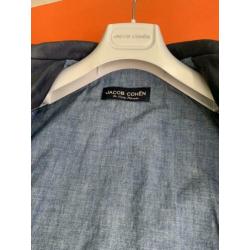 Originele jacob cohen jeans Blauw leren jas 52 en 54 NIEUW