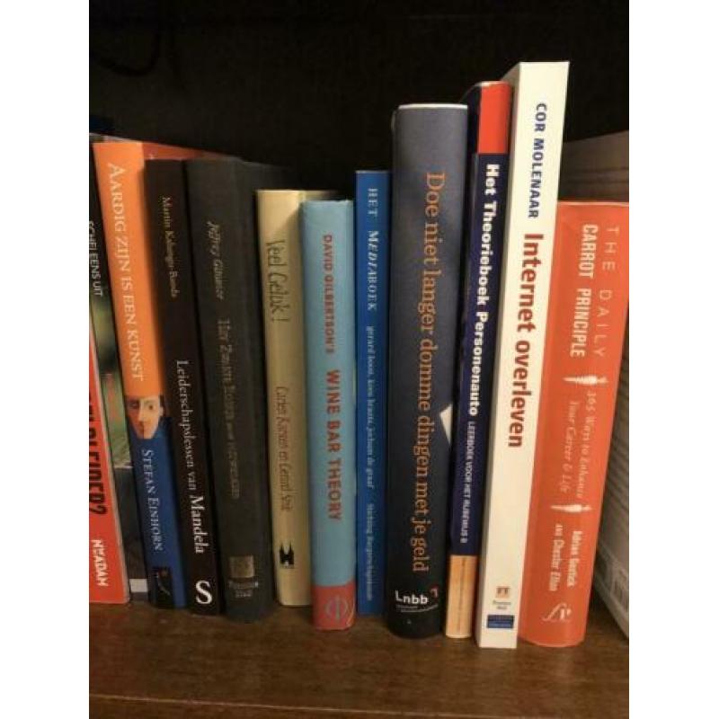 Een hele stapel boeken (zie omschrijving)