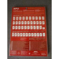 Apli witte etiketten stickers 99,1 x 34 mm Nieuw