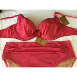Nieuw CHANTELLE 85E luxe BIKINI roos 42 hoog slip roze 85 E