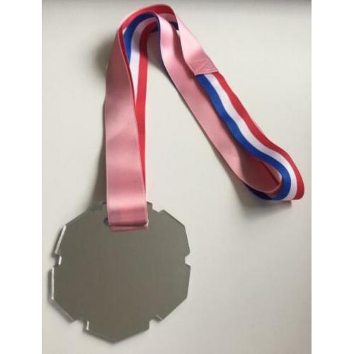 Spiegel medaille reflection mirror ketting