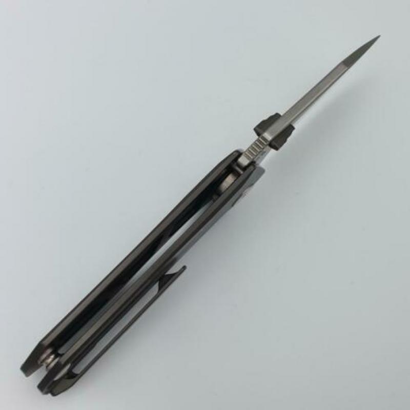 Custom Titanium D2 Staal Collector Item Heren zakmes