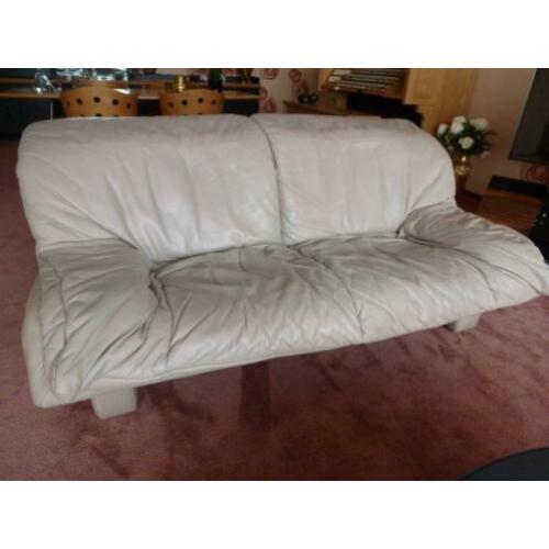 ROLF BENZ 2 zitsbank +fauteuil - licht beige kleur - t.e.a.b