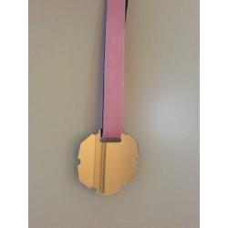 Spiegel medaille reflection mirror ketting