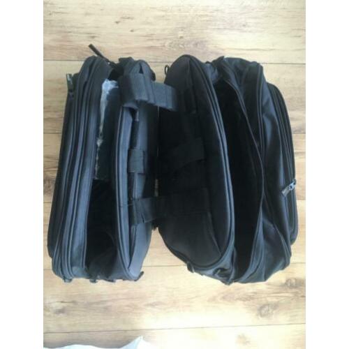 Motor zijkoffers van textiel