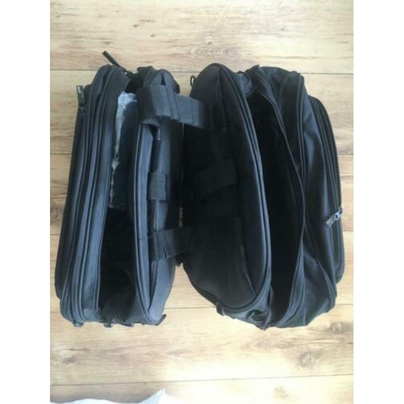 Motor zijkoffers van textiel