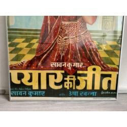 Vintage Indiase reclameposter jaren 70-80