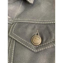 Originele jacob cohen jeans Blauw leren jas 52 en 54 NIEUW
