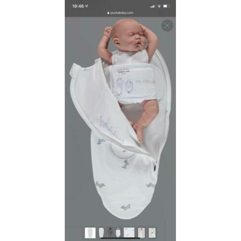 Puckababy piep 0-3 mnd zgan White pucky