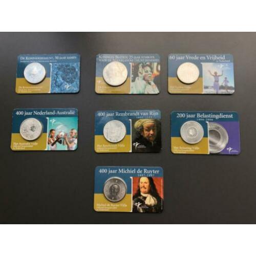 Coincard zilver 7x