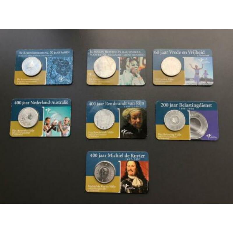 Coincard zilver 7x